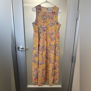 J.Crew Factory - Reimagined floral cotton sleeveless tiered sundress sz 6